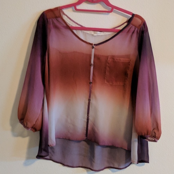 💲💲Sheer Ombre Boho Top - Picture 1 of 5